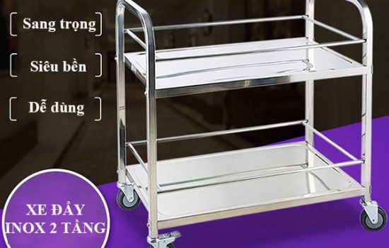 Mua xe đẩy inox 2 tầng